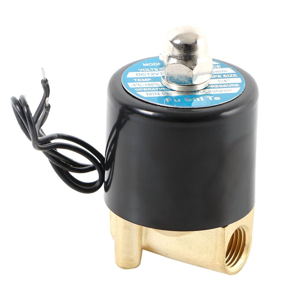 1/4 Inch Solenoid Valve Air Water DC DN8 N/C Gas Oil Normally Closed 12V