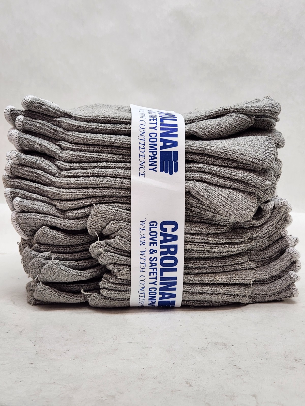 XXL – 12 PAIR (1 DOZEN) GRAY STRING KNIT POLY COTTON WORK GLOVES PAIRS GREY