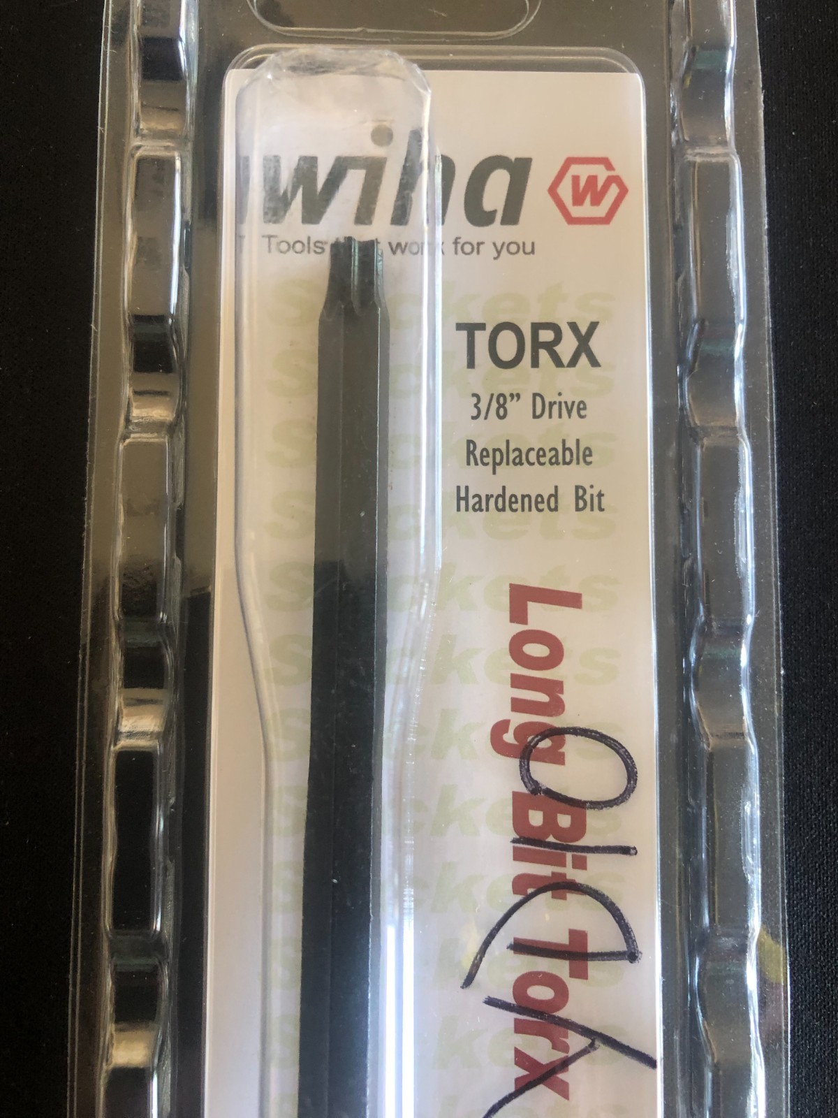 WIHA 77115 Torx 3/8″ Drive Bit Socket 6″ Long T30