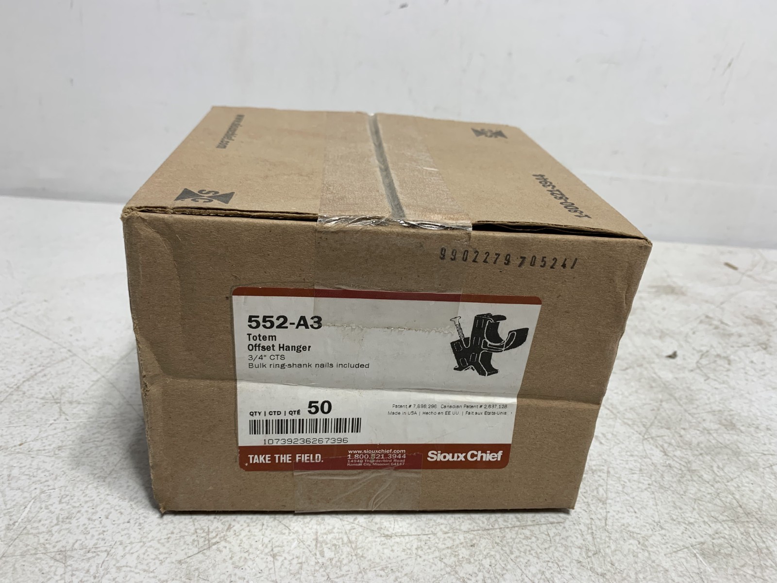 Sioux Chief 552-A3 Single Offset Tube Hanger, 3/4 in CTS Pipe/Tube (lot of 189)