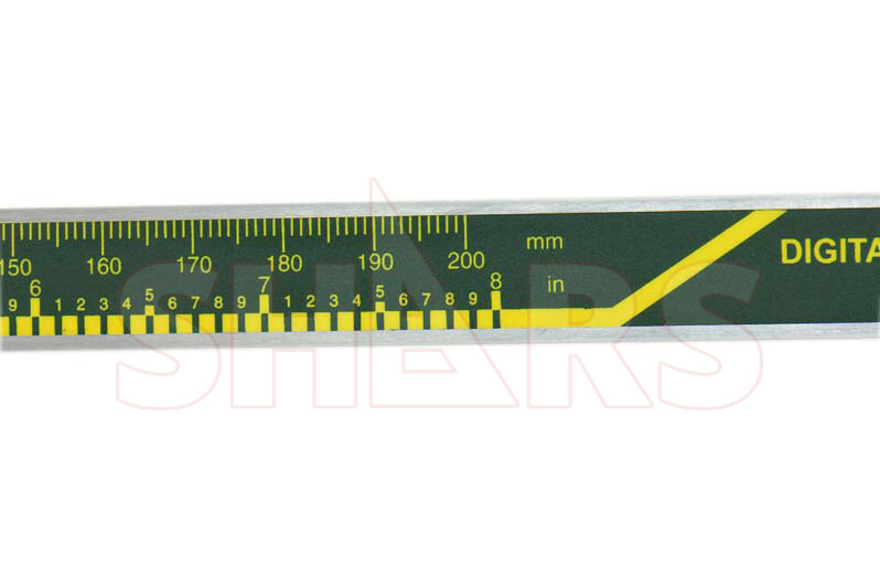 SHARS 0- 8″ 200MM CALIPER DIGITAL DEPTH GAGE GAUGE NEW P]