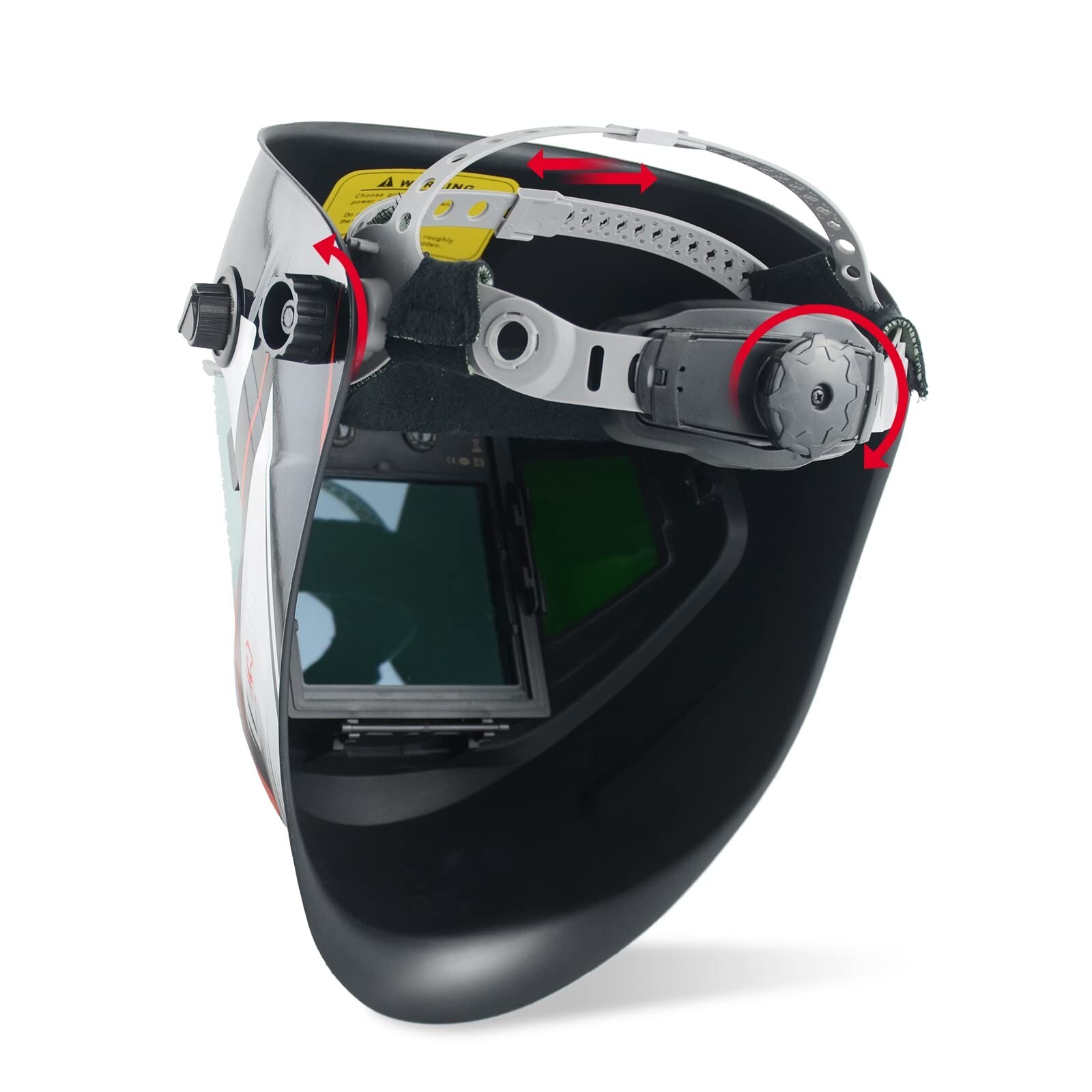 TRQWH True Color Solar Auto-darkening Welding Helmet with LED Light & Headband