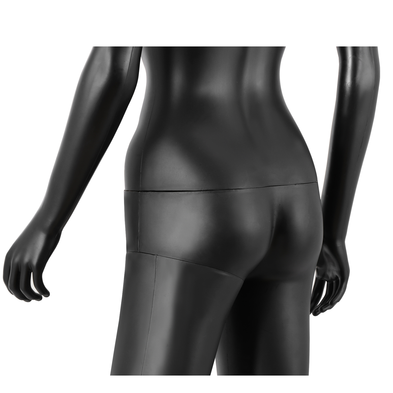 70″ Black Female Mannequin Full Body Maniquine Model Stand Adjustable Metal Base