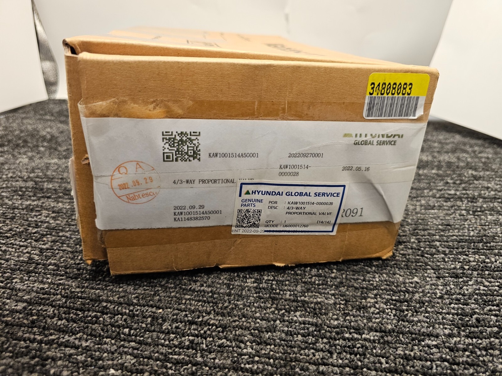 NABTESCO 4/3-Way Proportional Valve NFSV-01-25/NFSV-01-40 KAW1001514-0000028