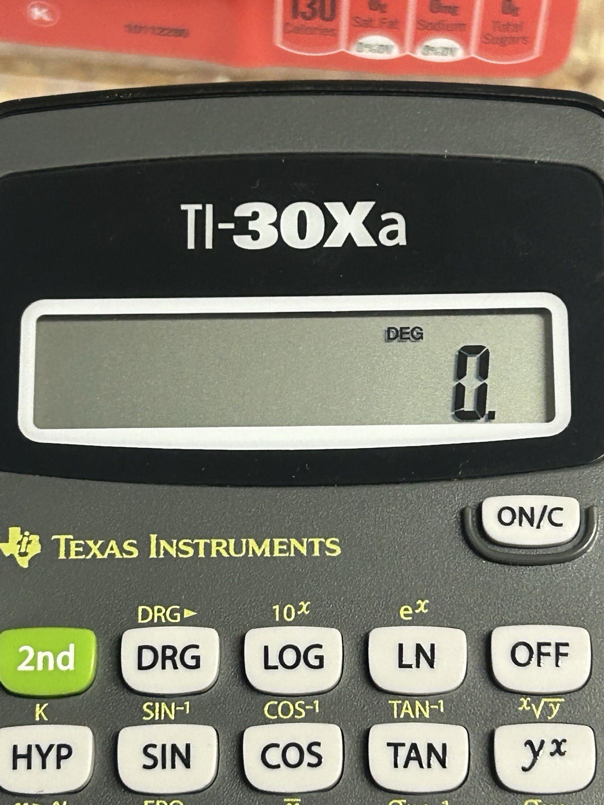 Texas Instruments TI-30Xa Scientific Calculator, 10-Digit LCD, One-Line Display