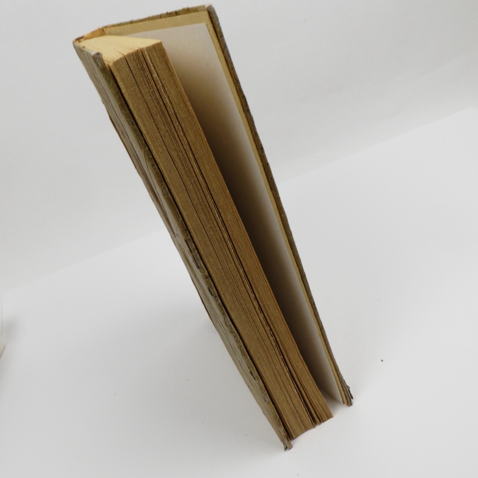 Vtg Blue Handworks Handmade Journal/Sketchbook – Leaf Cover/Bamboo Indonesia NOS