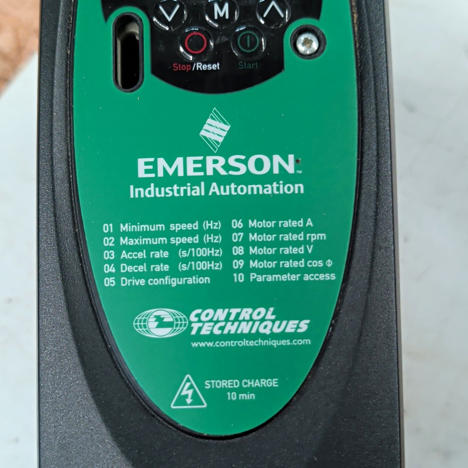 Emerson SKCD200220 VFD 2.2kW 3HP 200-240V 1-Phase IP20 Drive