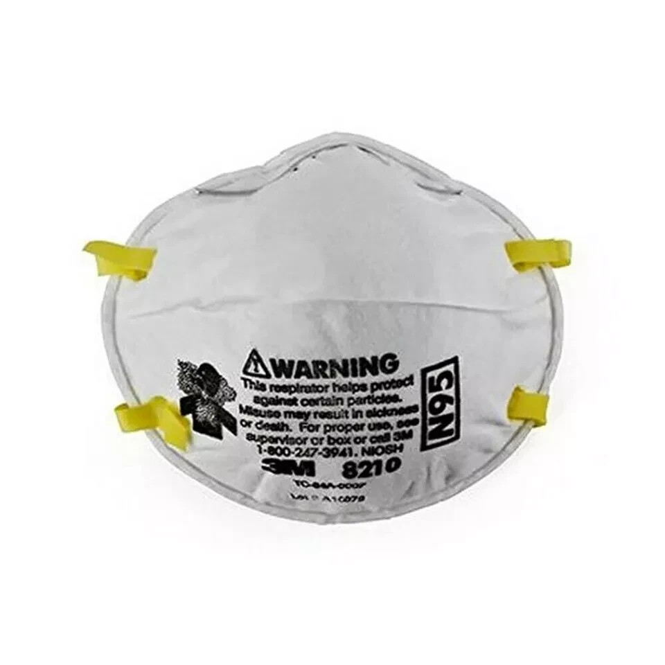 3M 8210 N95 Particulate Respirator NIOSH Approved Face Masks (Box of 20) S4