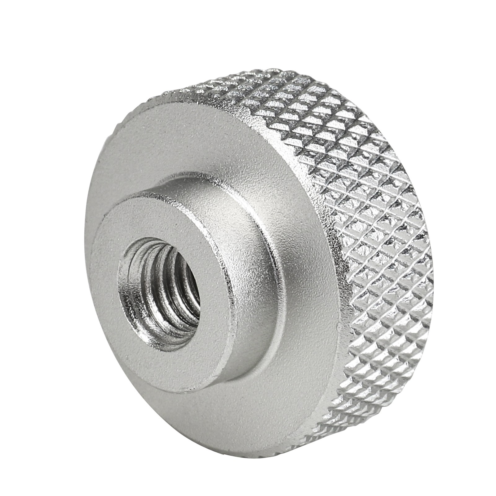 Light Weight Aluminum Pipeliner helmet fasteners (Silver Knurled) welding hood