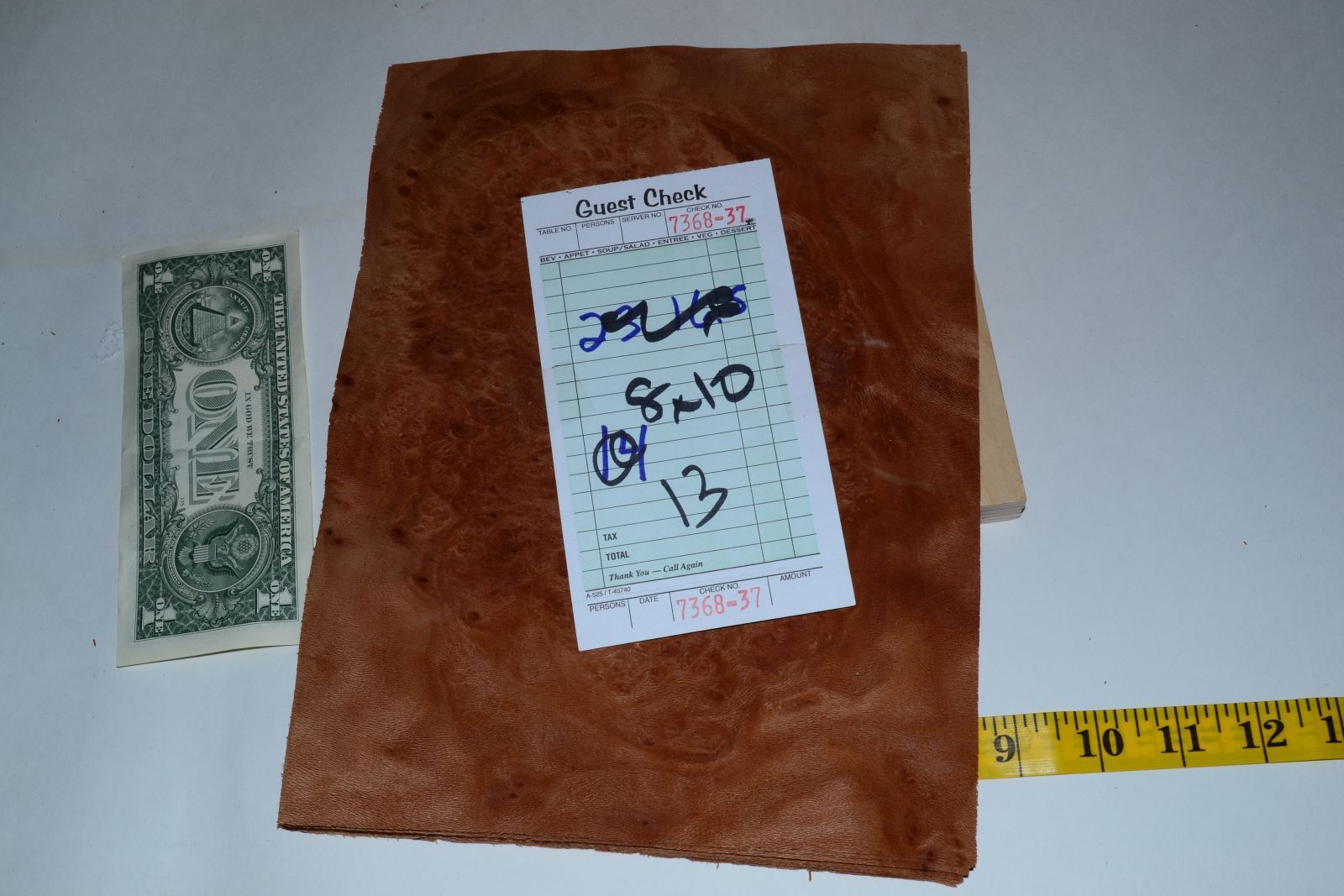 Planetree Burl Raw Wood Veneer Sheets 8 x 10 inches 1/42nd IFPa7368-37