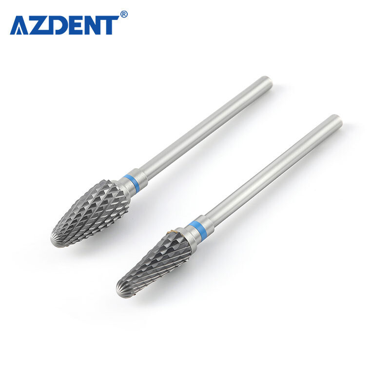 Dental Resin Base Acrylic Polishing Kit 6pcs HP Silicone Polisher+2pc Carbide