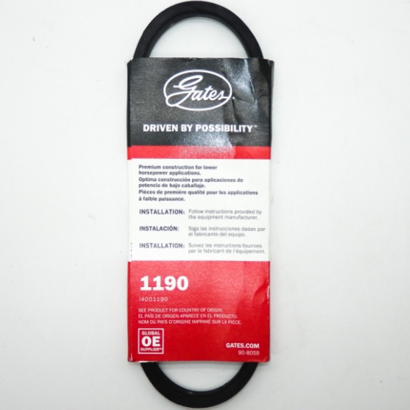 Gates 3/8 in x 19 in Truflex Low Horse-Power V-Belt 1190 3L190