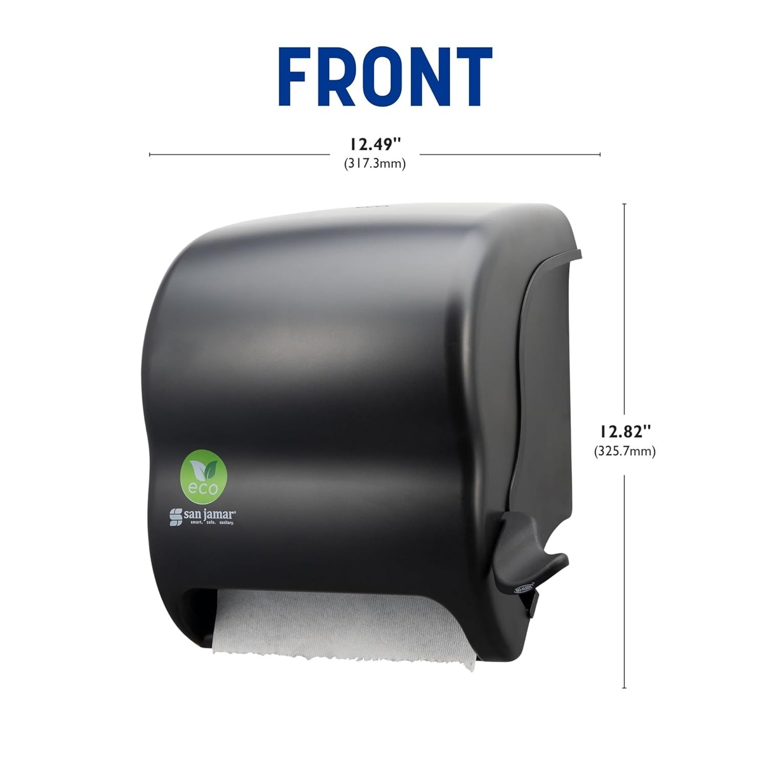 Ecologic Element Recycled Plastic Lever Paper Towel Dispenser, Manual Towel D…