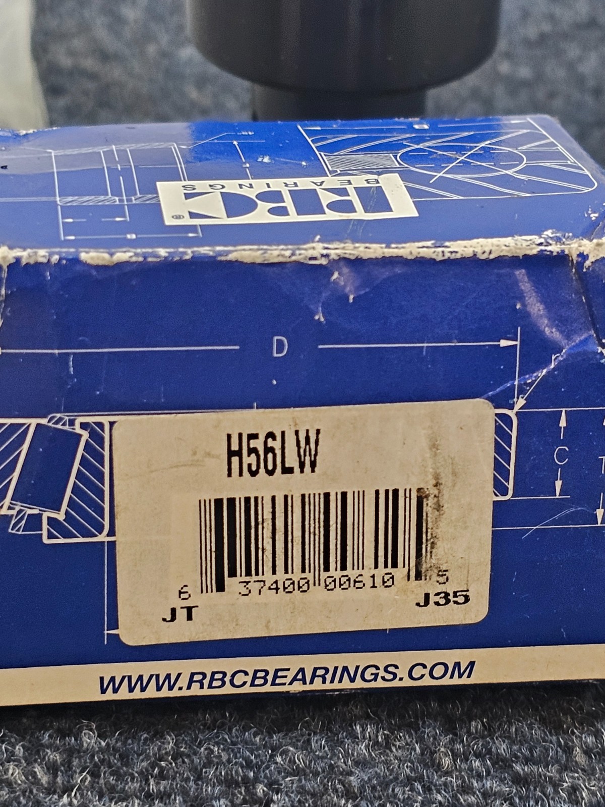 RBC Bearings H56LW: Flat Cam Follower CHV221014