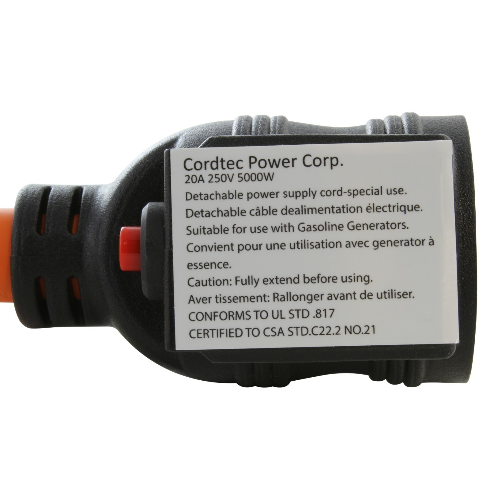 50A NEMA 6-50P to 20A NEMA 6-20R Adapter With 20 Amp Breaker by AC WORKS®
