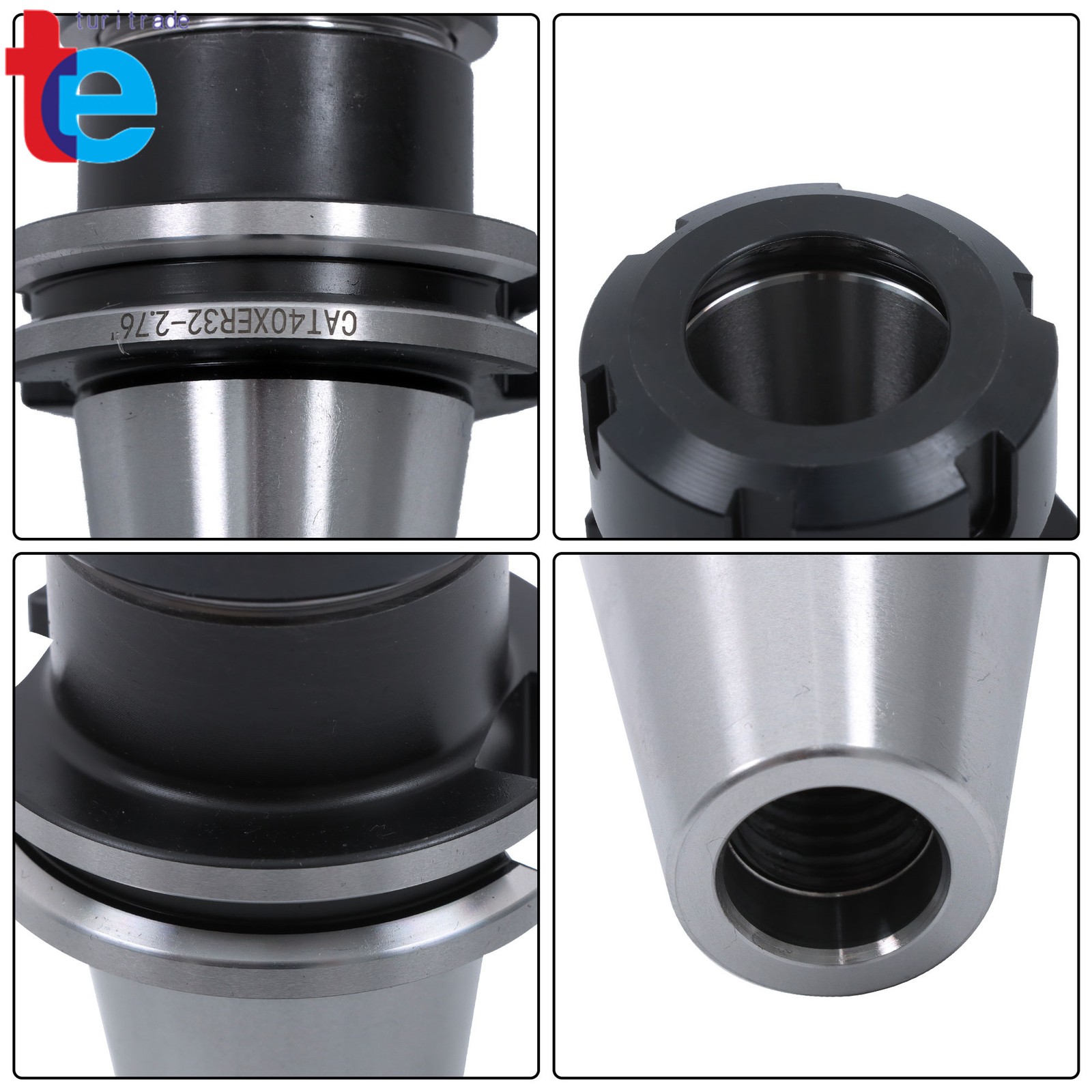 CAT40 ER32 Tool Holder Set 10pcs 2.76″ 70mm CNC Milling Chucks