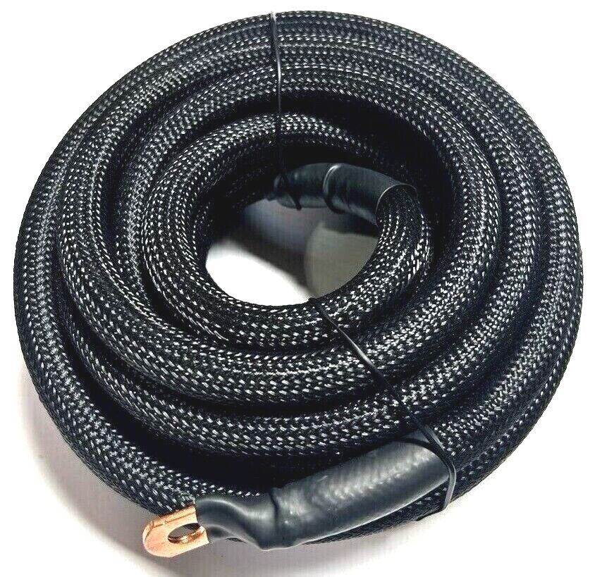 1/0 GAUGE BRAIDED SLEEVING AWG 100% OFC COPPER AMPLIFIER WIRING INSTALL KIT LOT