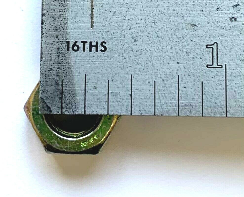 5/16-18 GRADE 8 HEX NUT – YELLOW ZINC PLATED – UNC- 50 PIECES PER PACK