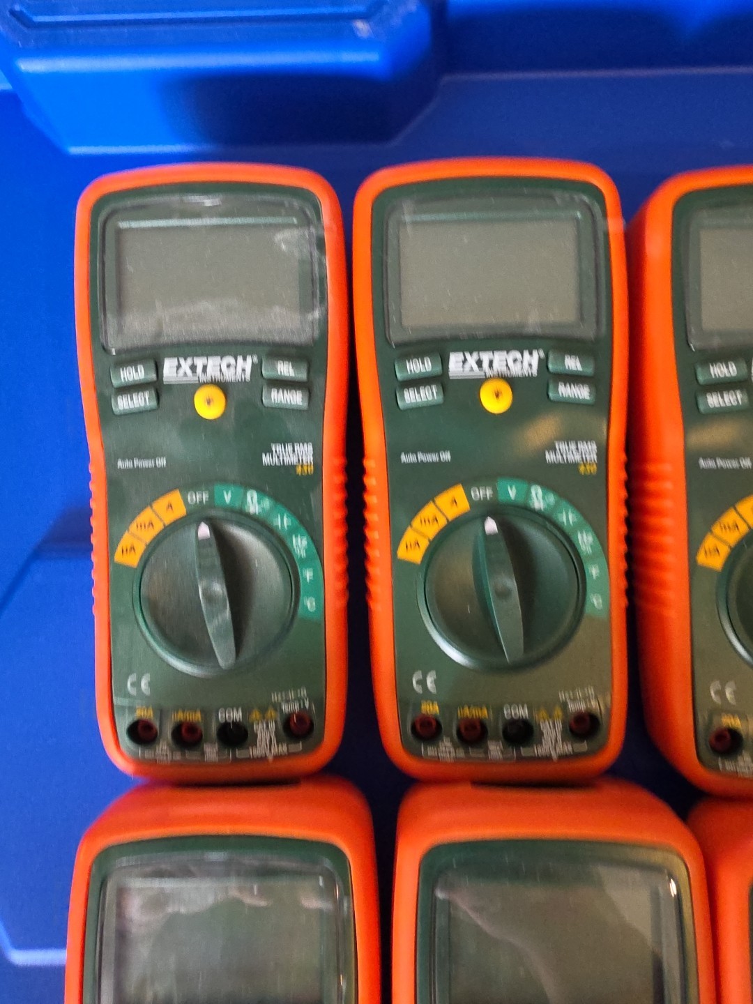 Lot Of 8 Extech Instruments Digital True RMS Multimeter 430 – (Meters Only)