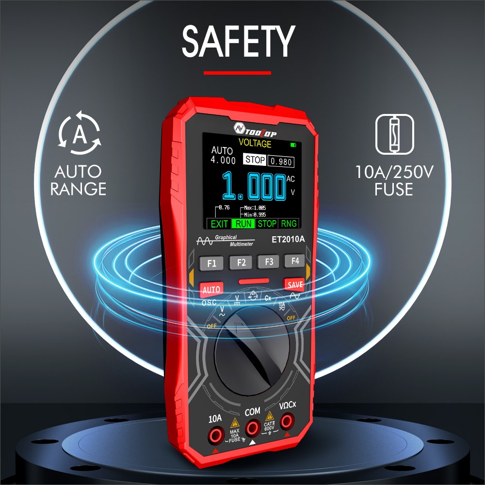 2-In-1 Digital Oscilloscope Multimeter 2.5 Msps, 1 MHz Portable Multifunctional