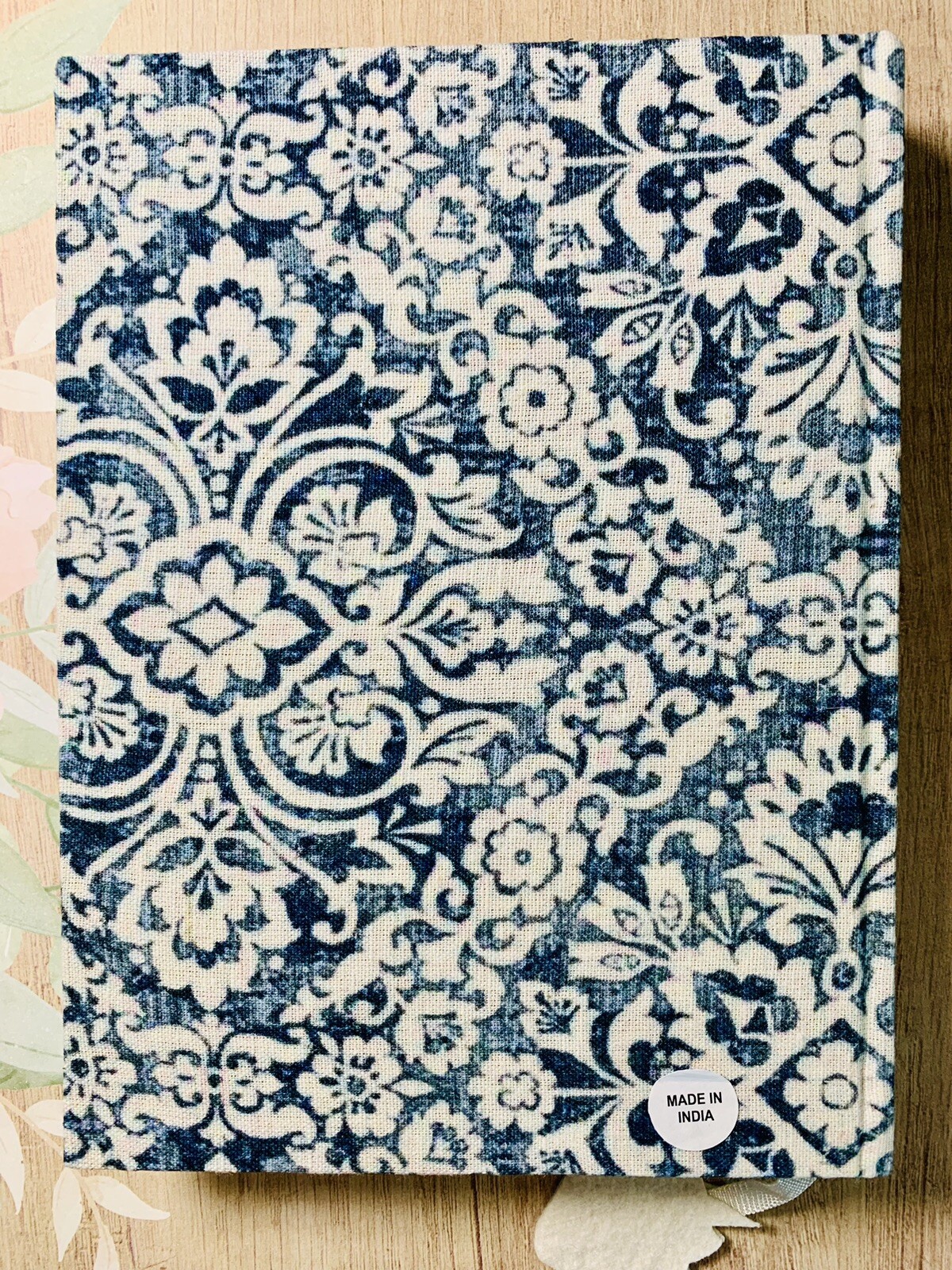 Made In India Handmade Journal Hardcover 240 Lined Pages Embroidered Bookmark
