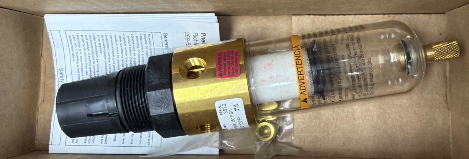 New Parker Filter Regulator B547-01AGCGX33