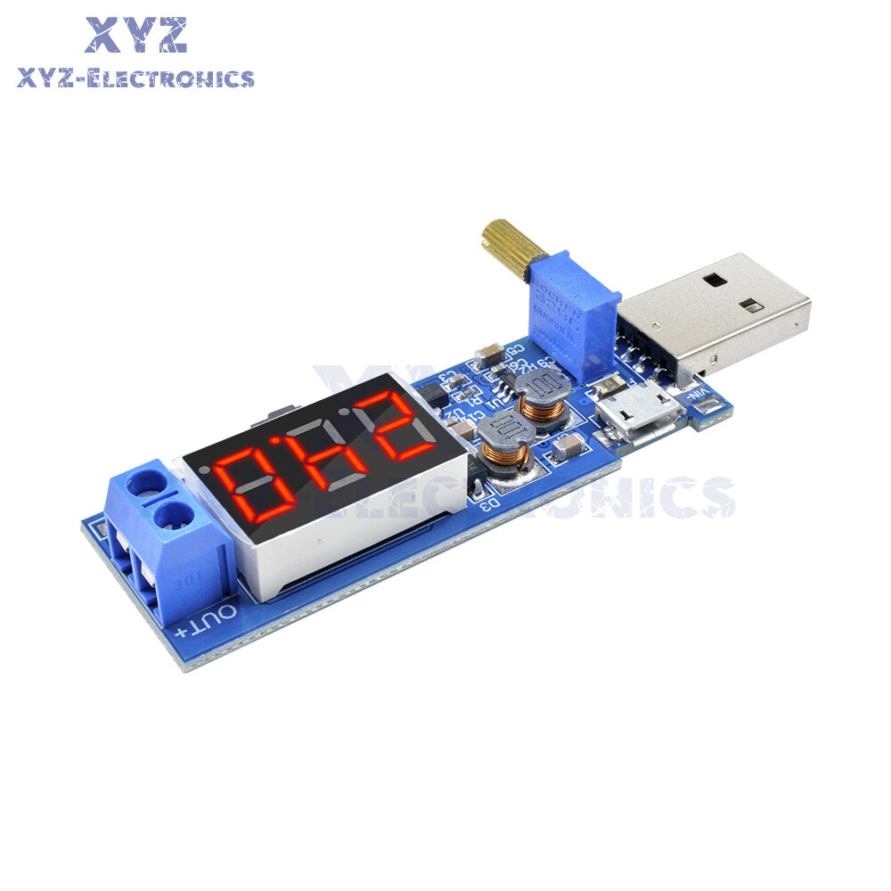 DC-DC 5V to 1.2V~24V USB Step UP/Down Boost Buck Adjustable Power Supply Module
