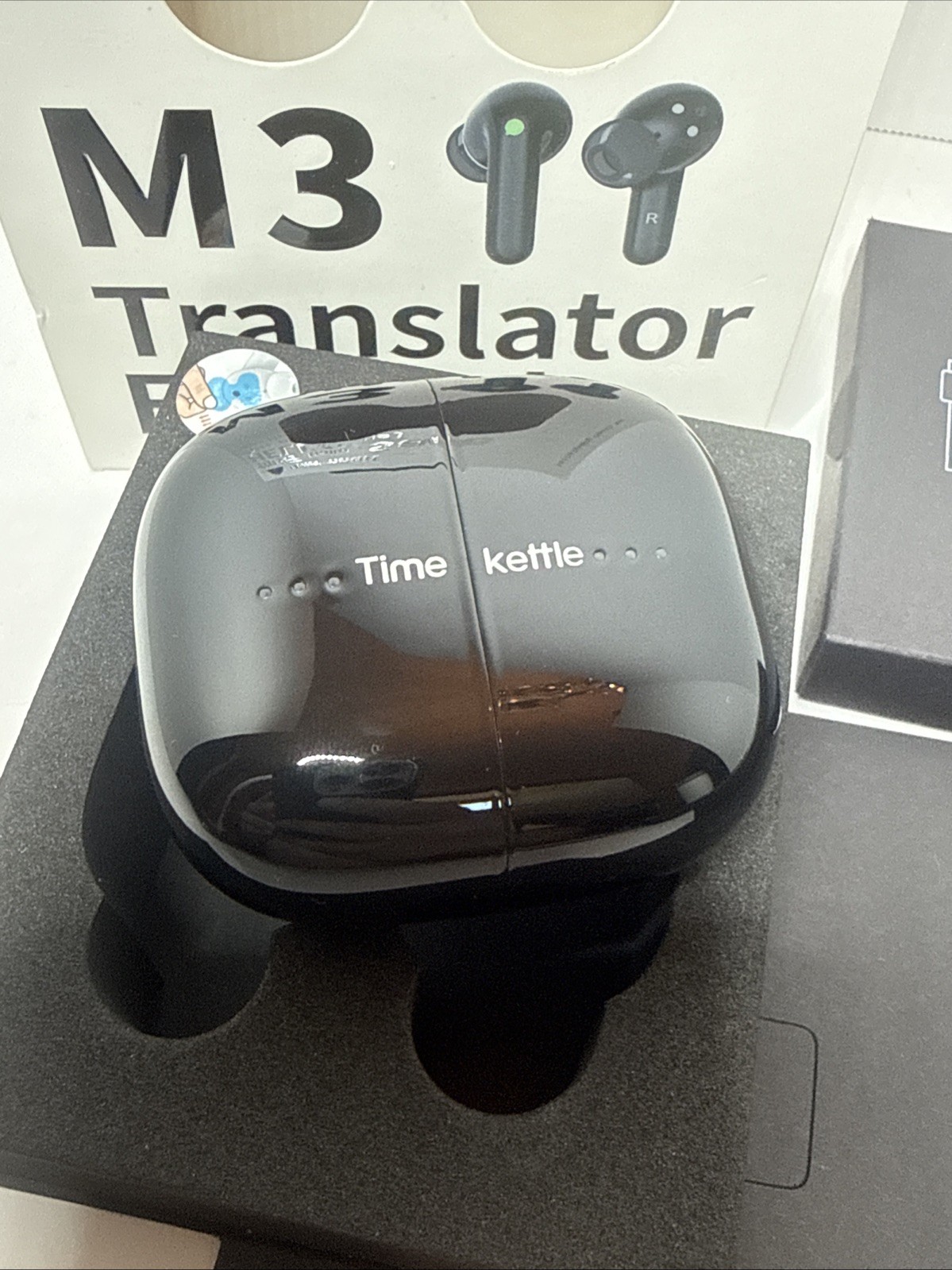 Timekettle M3 Translator Earbuds, Two-Way Device with App, 40 Languages Black