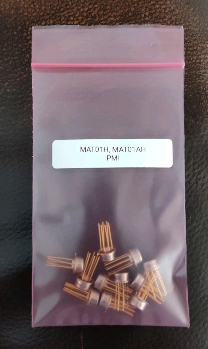 2 each NEW PMI MAT01 AH/H dual NPN transistor **NOT CHINESE COUNTERFEIT**