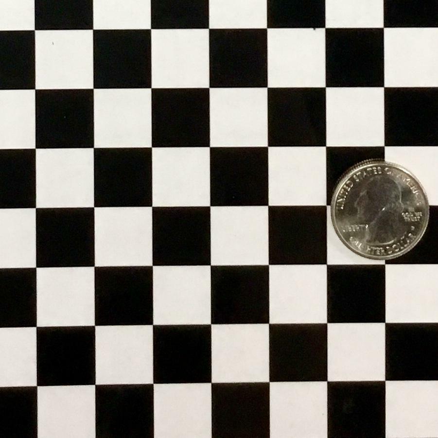 Hydrographic film Black Clear Checker Board hydro dipping 7′ x 20″ hydro dip
