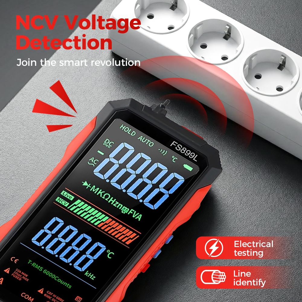 FS899S For Rechargeable Digital Multimeter with Voice Broadcast and Flashlight