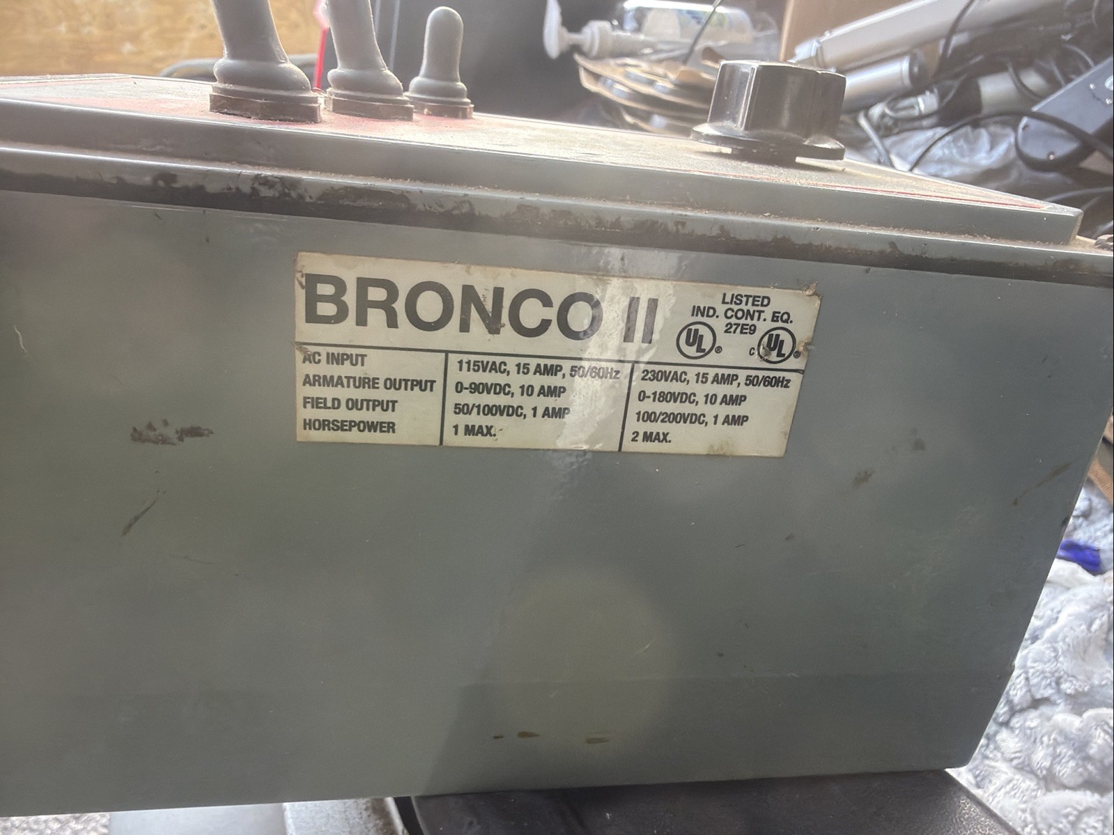 NOS Warner Control Techniques BRONCO II SECO Adjustable DC Drive Model 163