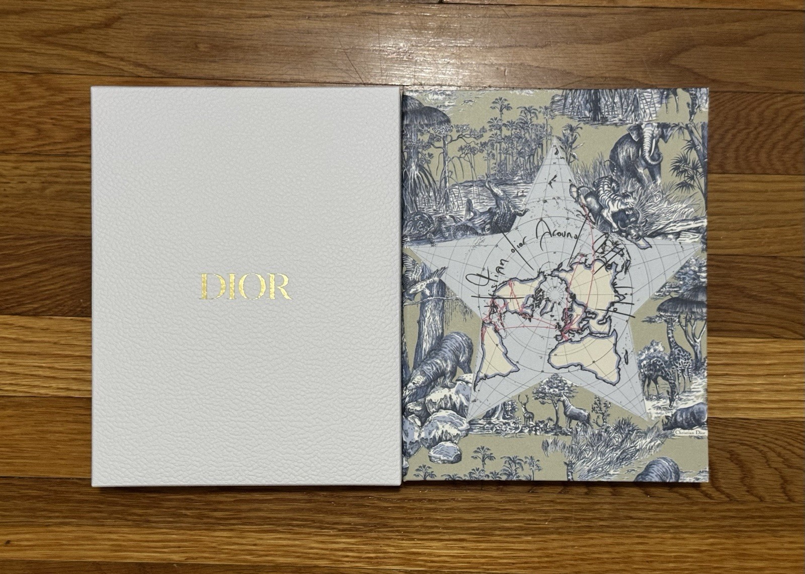 DIOR Around The World Exclusive Office Gift Set w Journal Notebook & Pencils Set