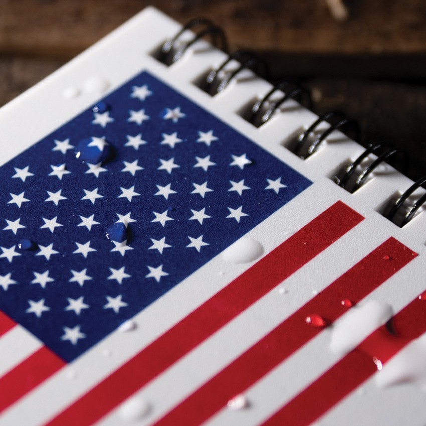 Rite in the Rain Top Spiral Notebook 3″ x 5″ American Flag All Weather
