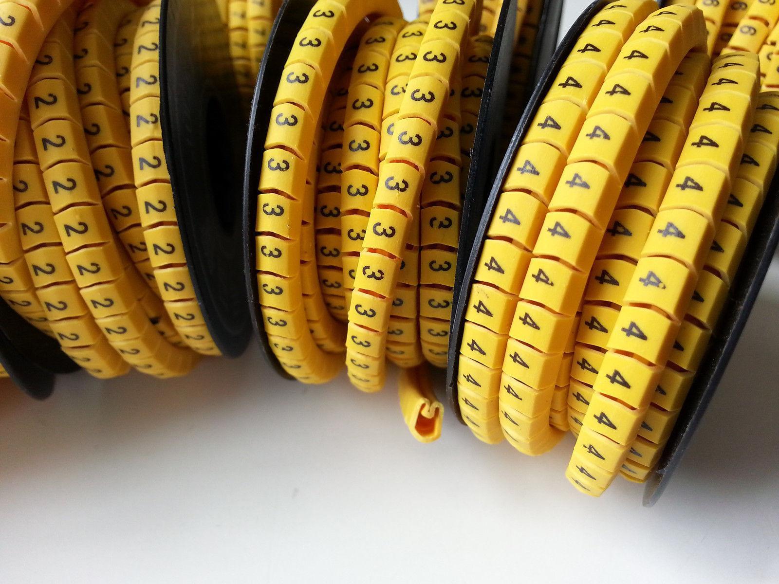3500 pcs Soft PVC Power Wire Number Marker Set No. 0 ~ 9