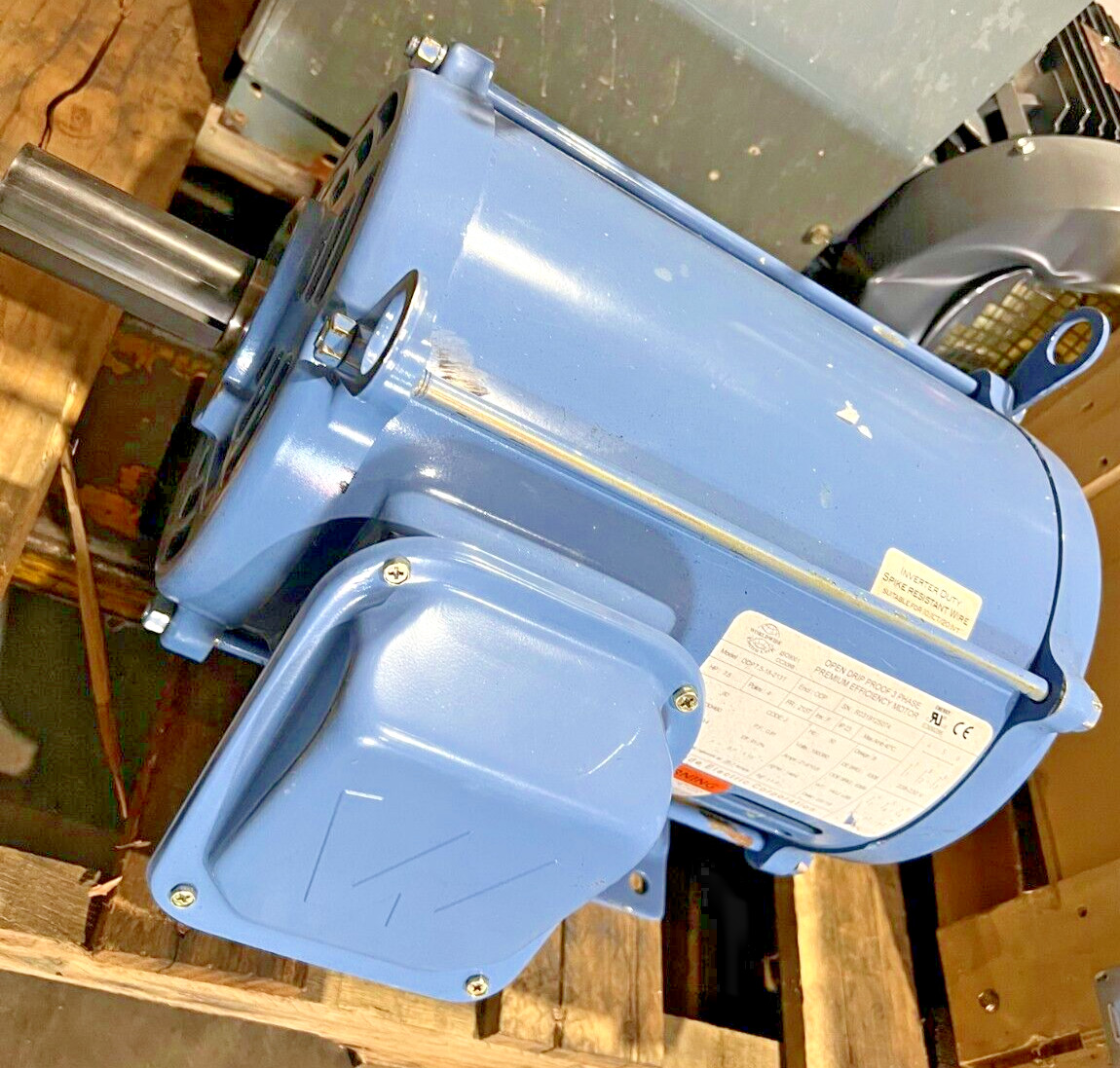 7.5 HP 3 Phase Electric Motor 1800 RPM 213T Frame ODP Open Drip Proof 230/460V