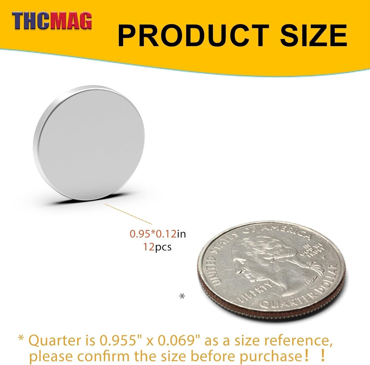 High Strength Neodymium Magnets 0.95 Inch Round Silver for Science Projects