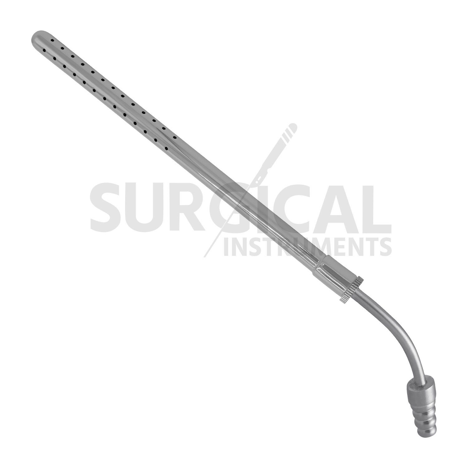 POOLE Suction Tube 30 French Curved Surgical Medical Instruments