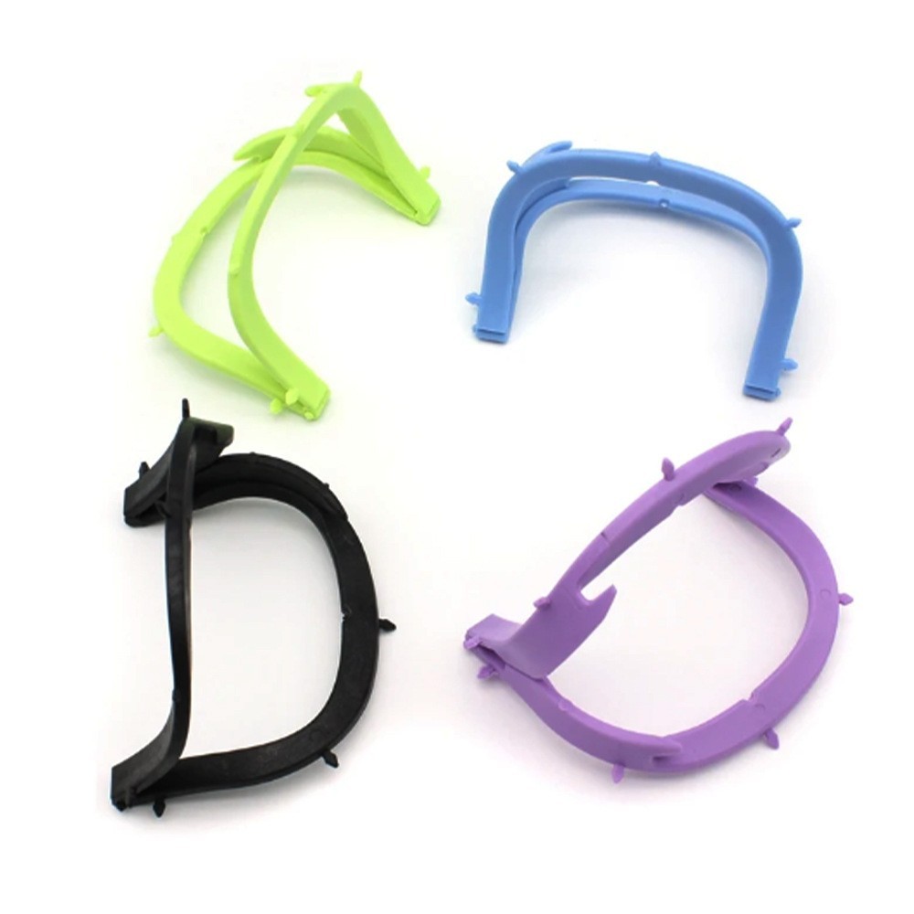 10pcs Dental Foldable Bracket Frame Plastic Rubber Dam Sheet Oral Barrier Tool