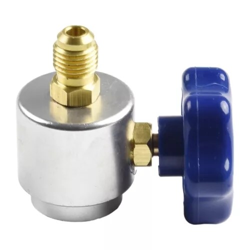 Self Sealing R134A Can Tap Valve Adapter For A/C Charging Hose Convertor US