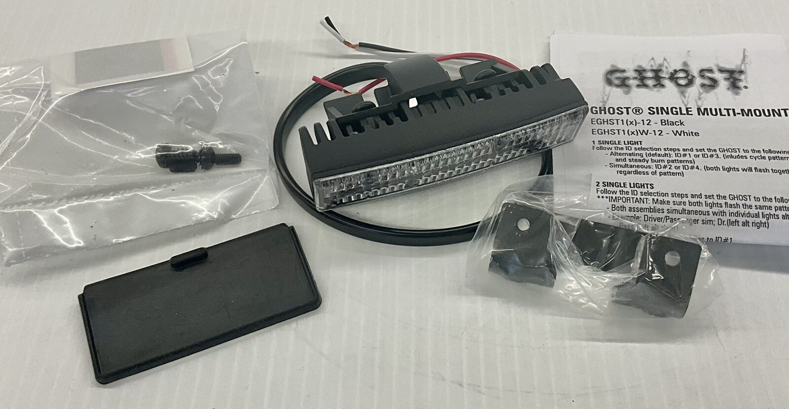 Sound Off Signal Led EGHST1W-12 GHOST MM WHITE