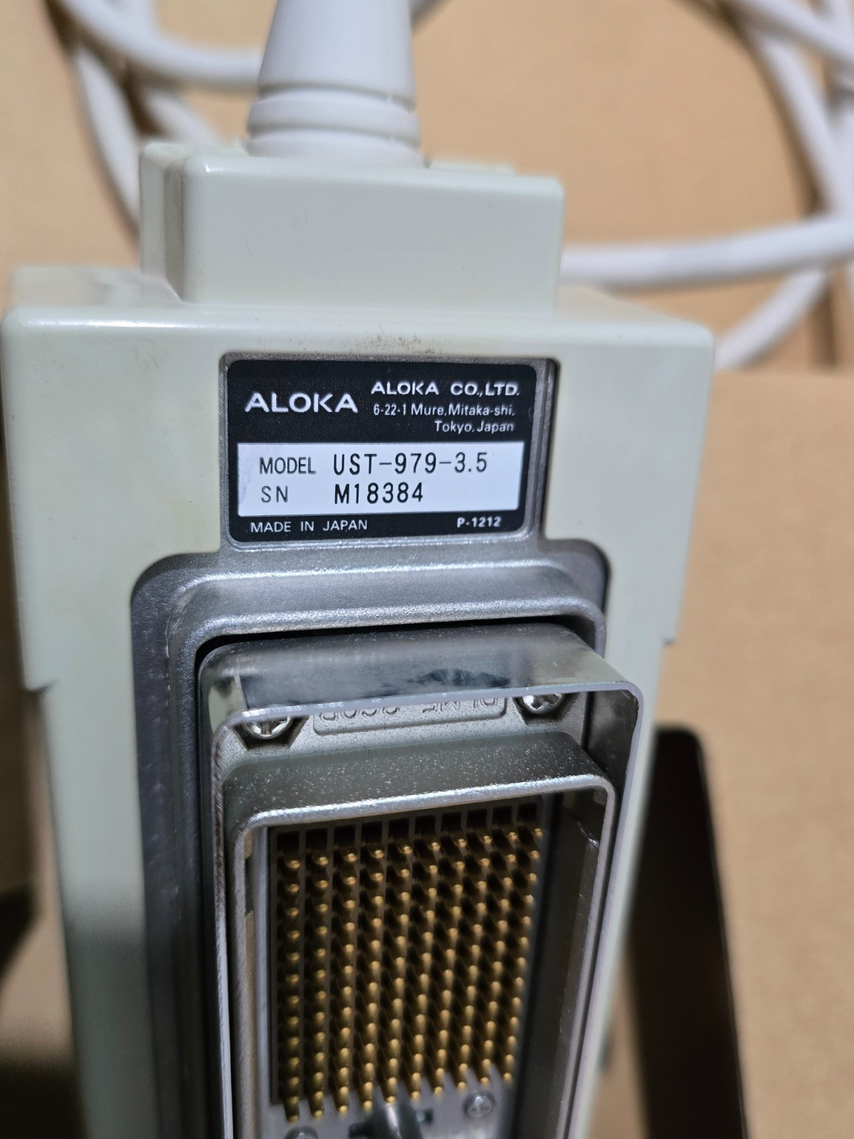 Aloka UST-979-3.5 3.5MHz Convex Probe Transducer