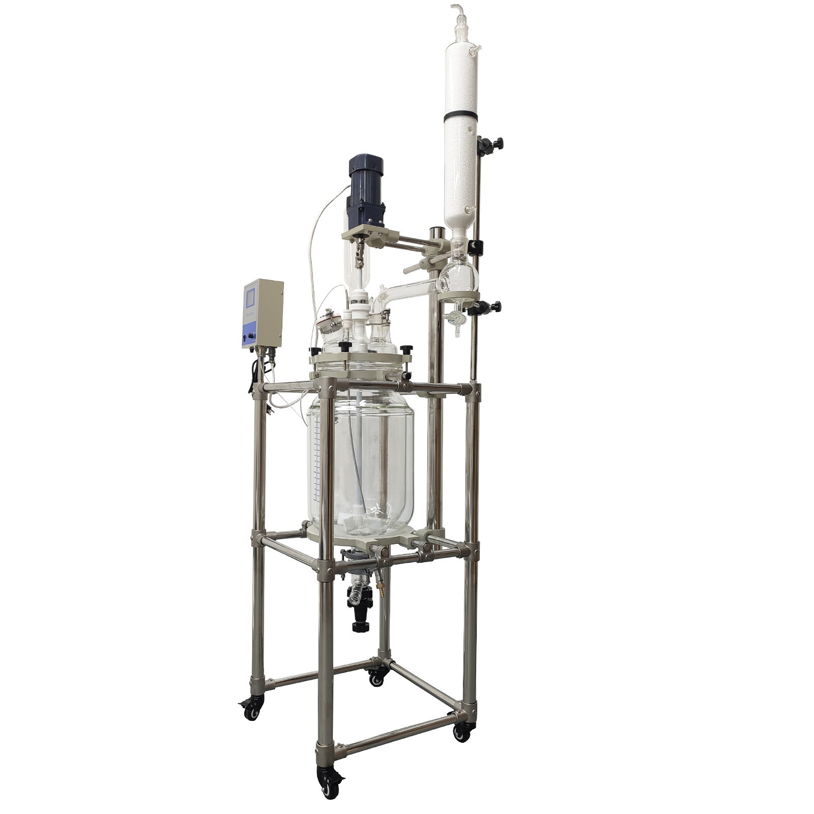 20L Jacketed Glass Reactor Jacketed Reactor 110V Jacketed Pilot Plant Reactors L