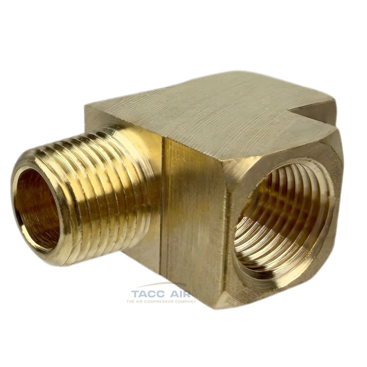 3/8″ NPT Solid Brass Branch Tee Fitting 3 Way With 2 Female And 1 Male Thread