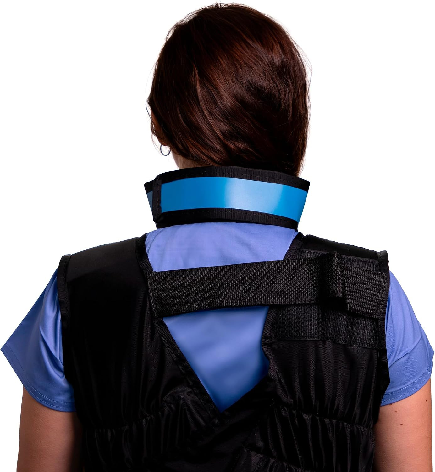 Thyroid Shield/Collar with PVC Easy Clean Color Cyan .50Mm PB Light Weight Radia