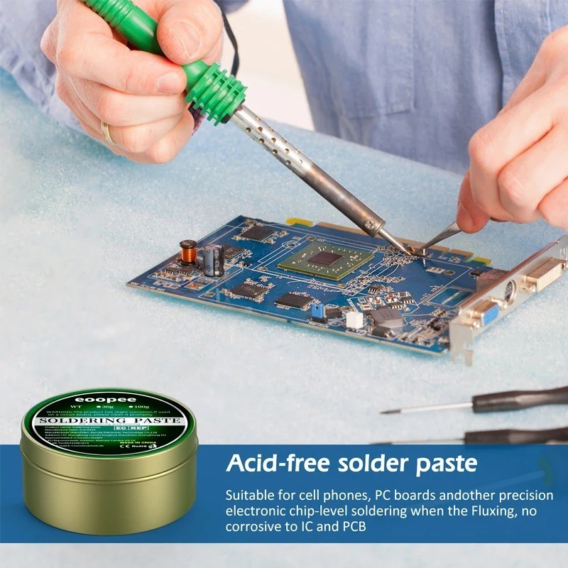 10g Lead-Free Solder Paste Rosin Flux Welding Repair Soldering Iron Paste Tin
