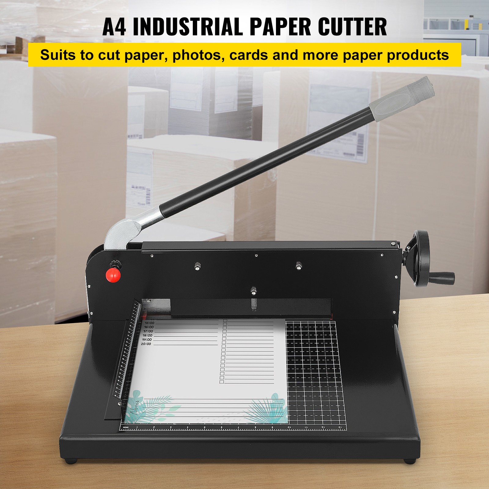 VEVOR 12″ Paper Cutter Heavy Duty Guillotine Stack Paper Trimmer Metal Base A4
