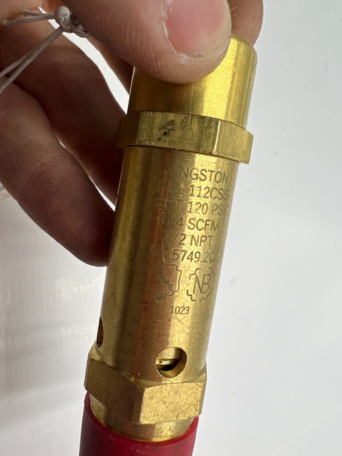 Kingston FIG. 112CSS 1/2NPT Pressure Relief Safety Valve 0G15749.2CL, Brass