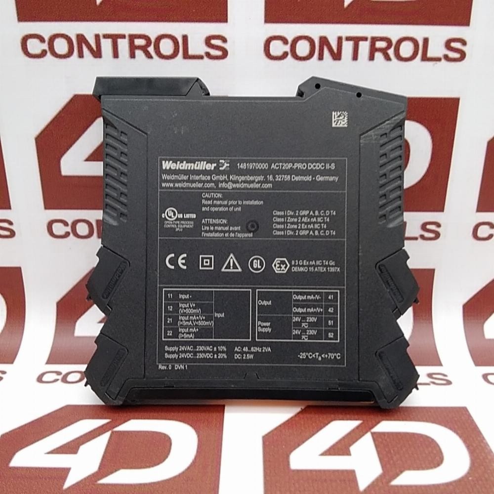 1481970000 | Weidmuller | ACT20P-PRO DCDC II-S, 24-230VAC/DC, Used