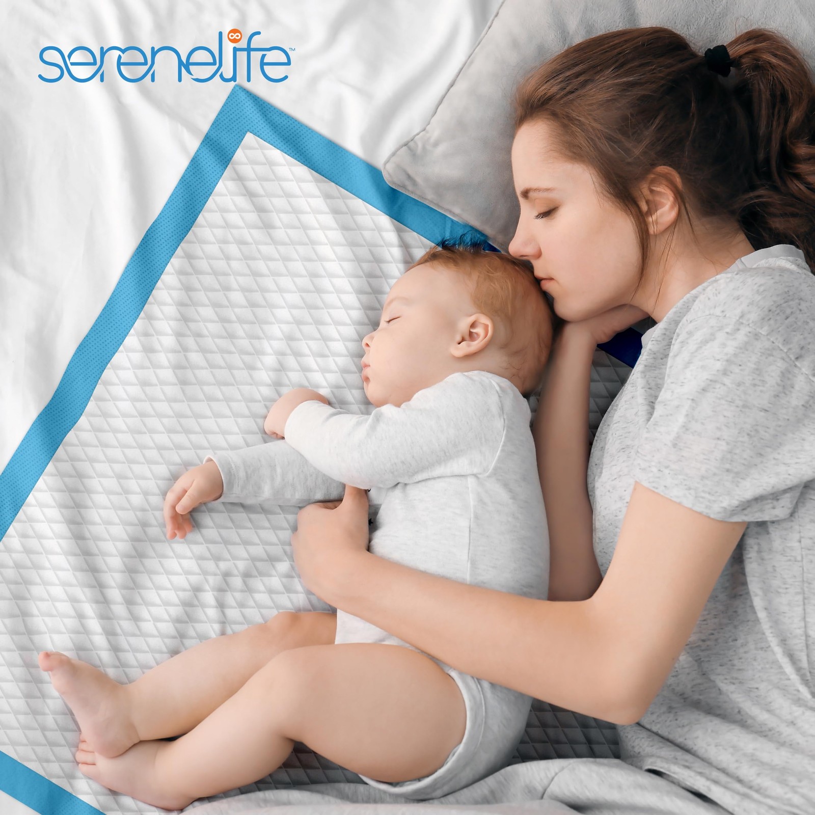 Serenelife Disposable Underpads 50 Count Incontinence Pads For Pets Babies Kids